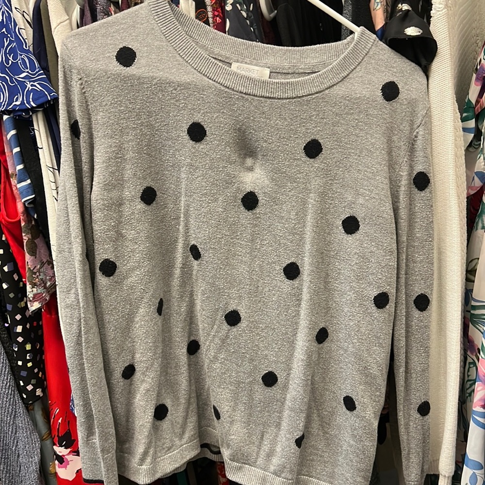 Polka dot sweater